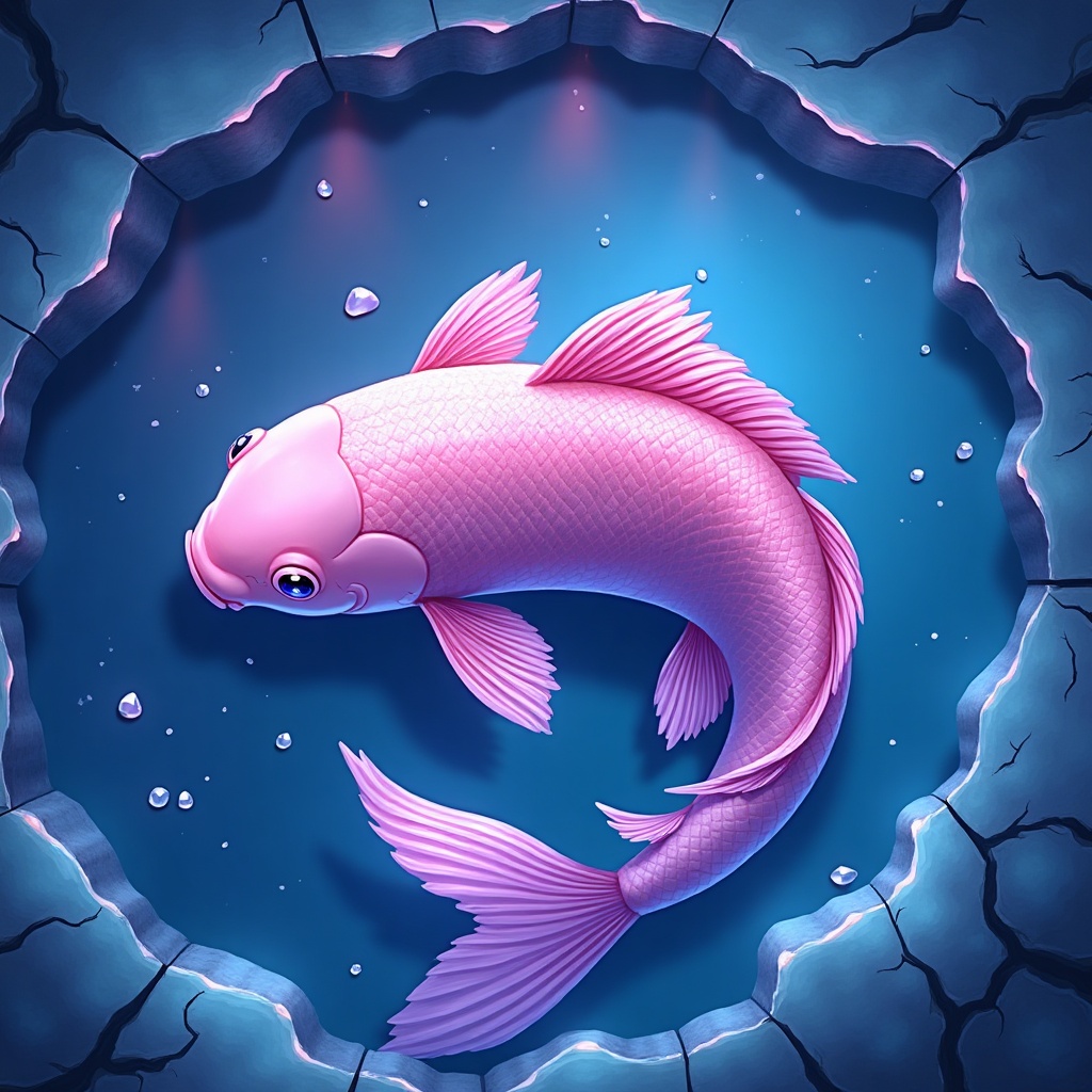 Aurora koi under ice